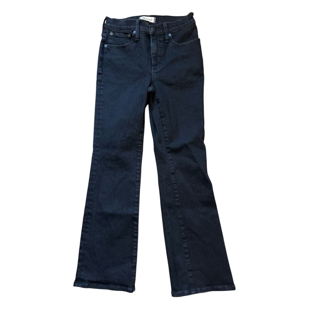 Madewell Mid-Rise Kick Out Jeans Black Charcoal Wash Size 26